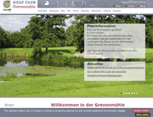 Tablet Screenshot of golfclub-grevenmuehle.de